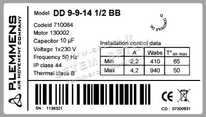 3938000005-VENTILATEUR LEMMENS DD9.9.14.1/2.BB 130002 +BR *710084* 4