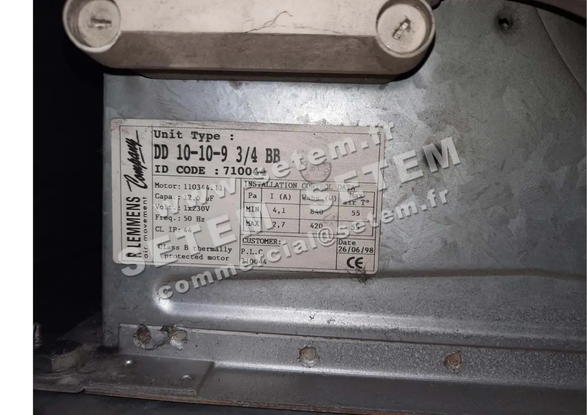 3938000011-VENTILATEUR LEMMENS DD10.10.9.3/4.BB *710044*