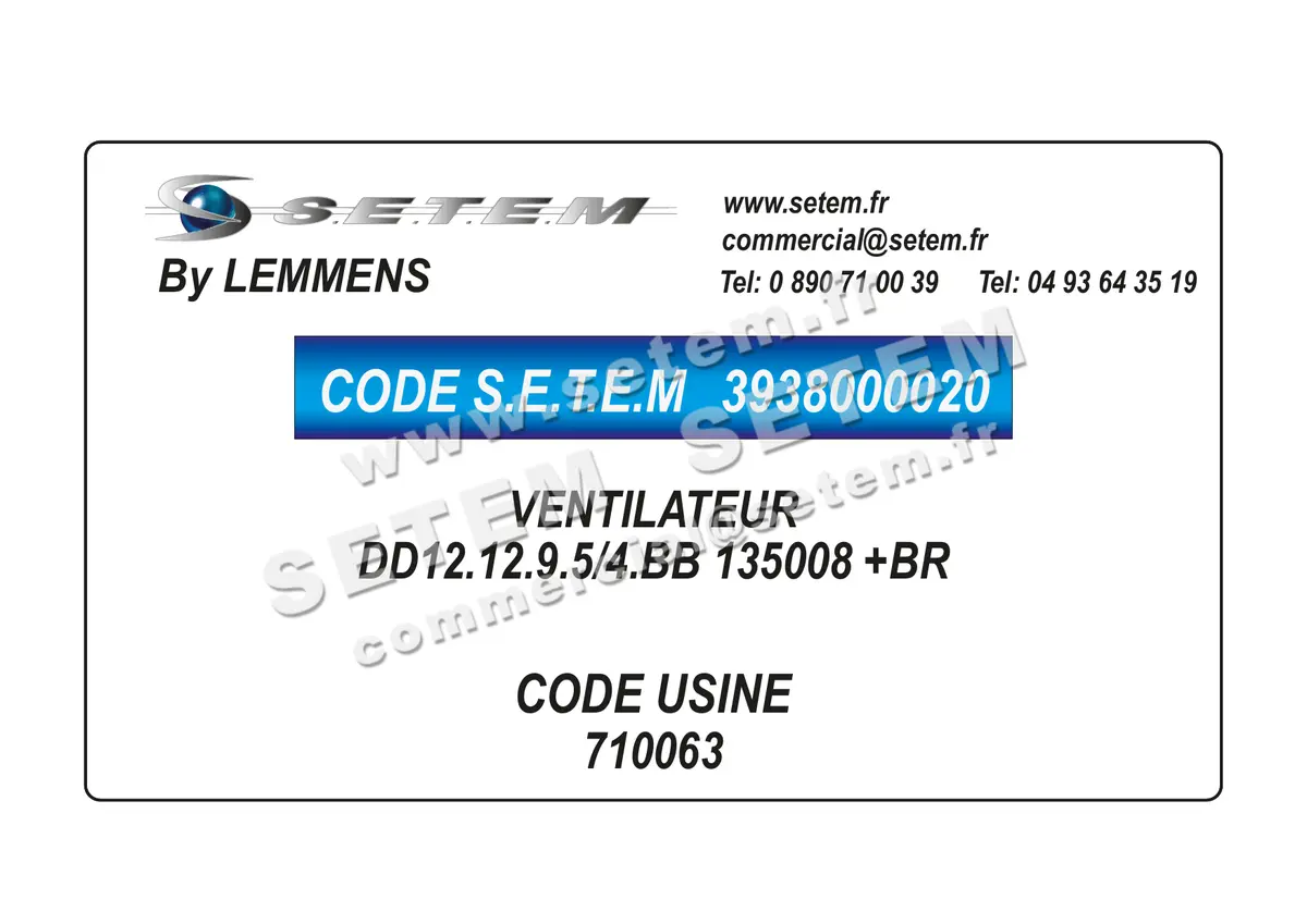 3938000020-VENTILATEUR LEMMENS DD12.12.9.5/4.BB 135008 +BR *710063* 4