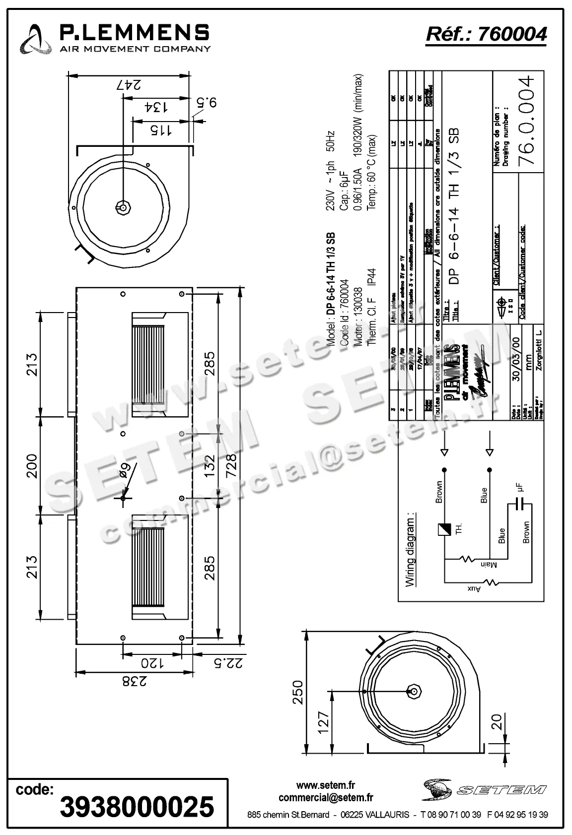3938000025-GMV LEMMENS DP6.6.14.TH.1/3.SB 130038 *760004* 3