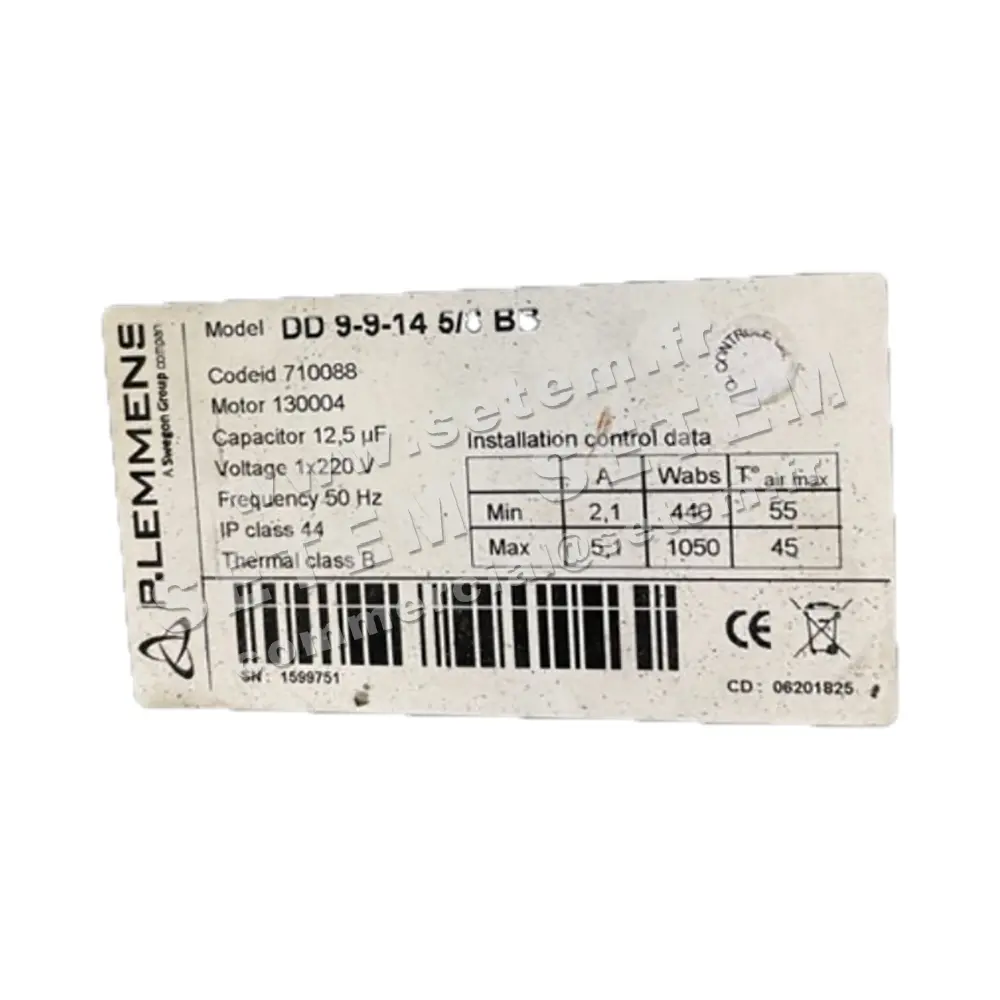 3938000038-VENTILATEUR LEMMENS DD9.9.14.5/8.BB *710088*