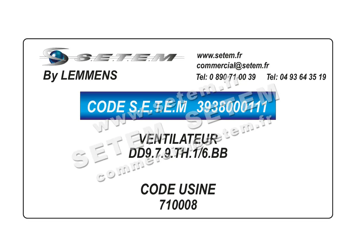 3938000111-VENTILATEUR LEMMENS DD9.7.9.TH.1/6.BB *710008* 5