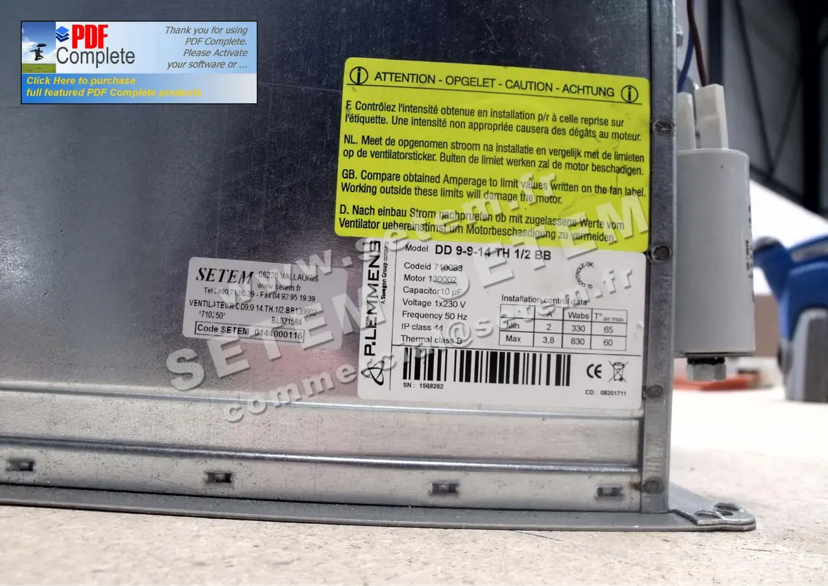 3938000240-VENTILATEUR LEMMENS DD9.9.14.TH.1/2.BB 130002 +BR *710083* 3