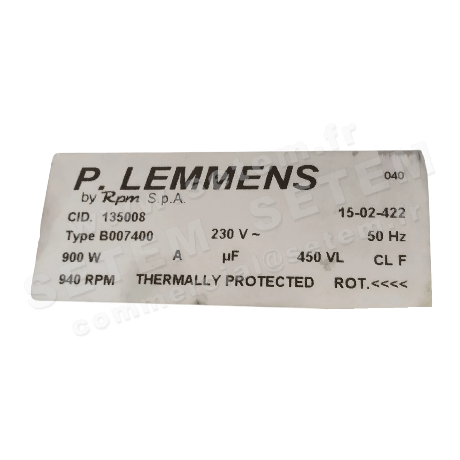 MOTEUR B007400 "135008"