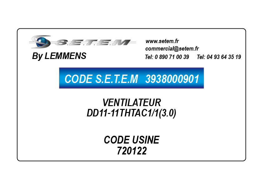 VENTILATEUR DD11-11THTAC1/1(3.0) *720122* 4
