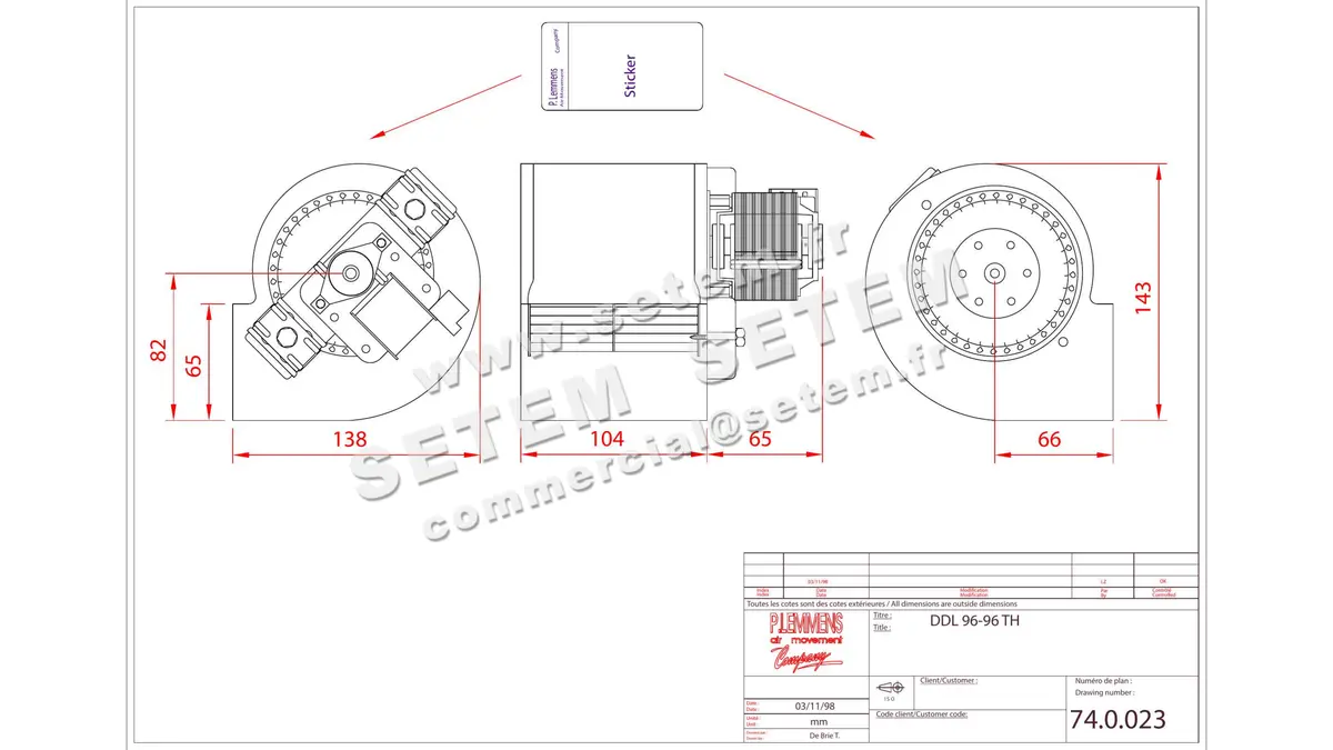 3938000911-VENTILATEUR LEMMENS DDL96.96TH 139005 *740023* 4