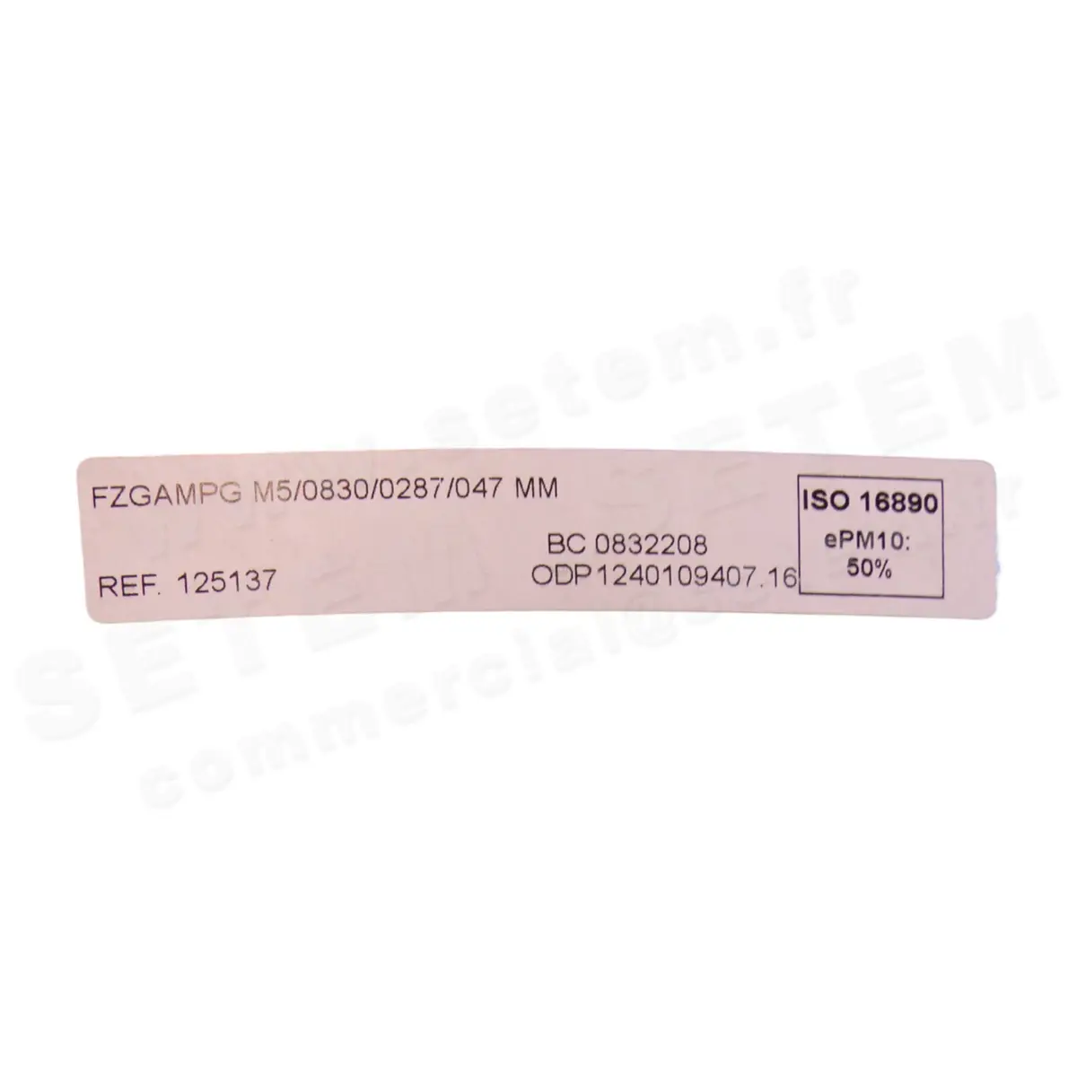 3938000939-KIT DE FILTRES LEMMENS FZGAMPG M5/0830/0287/047MM FZGAMPG F7/0830/0287/047MM 2