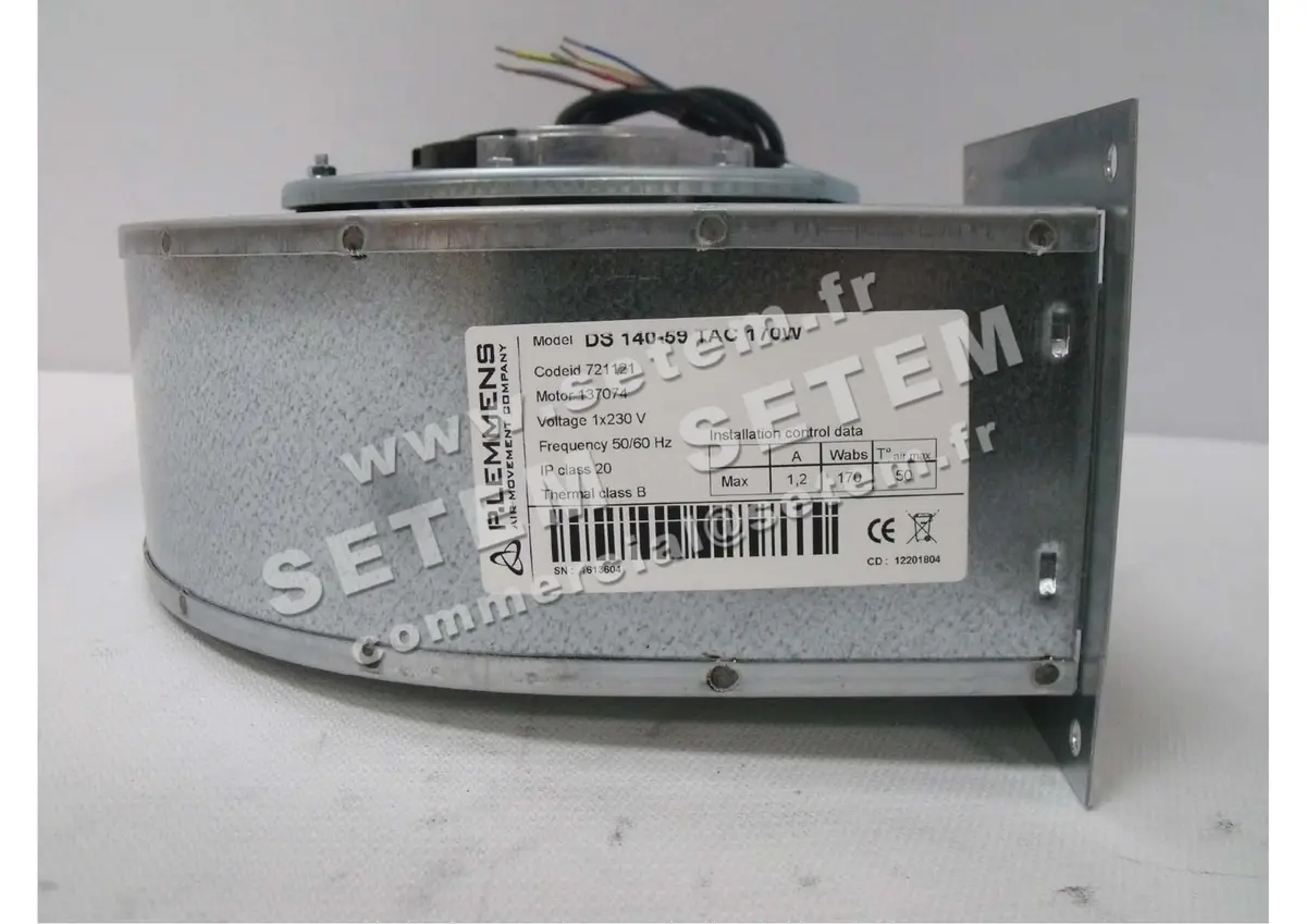 3938001007-KIT DD160 SAV 020027 176211 VENTILATEUR LEMMENS DS140.59TAC 7211121 3