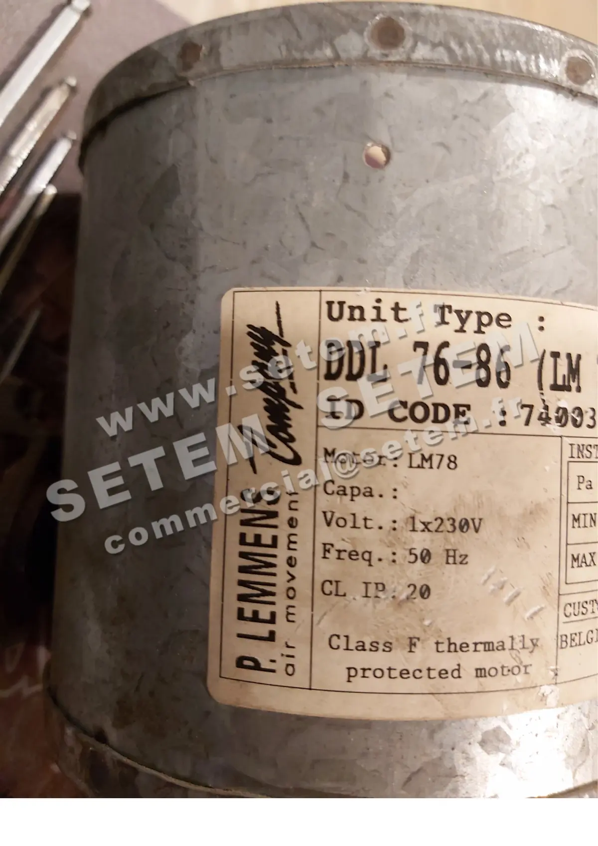 3938006685-VENTILATEUR LEMMENS DDL76-86 *740031*