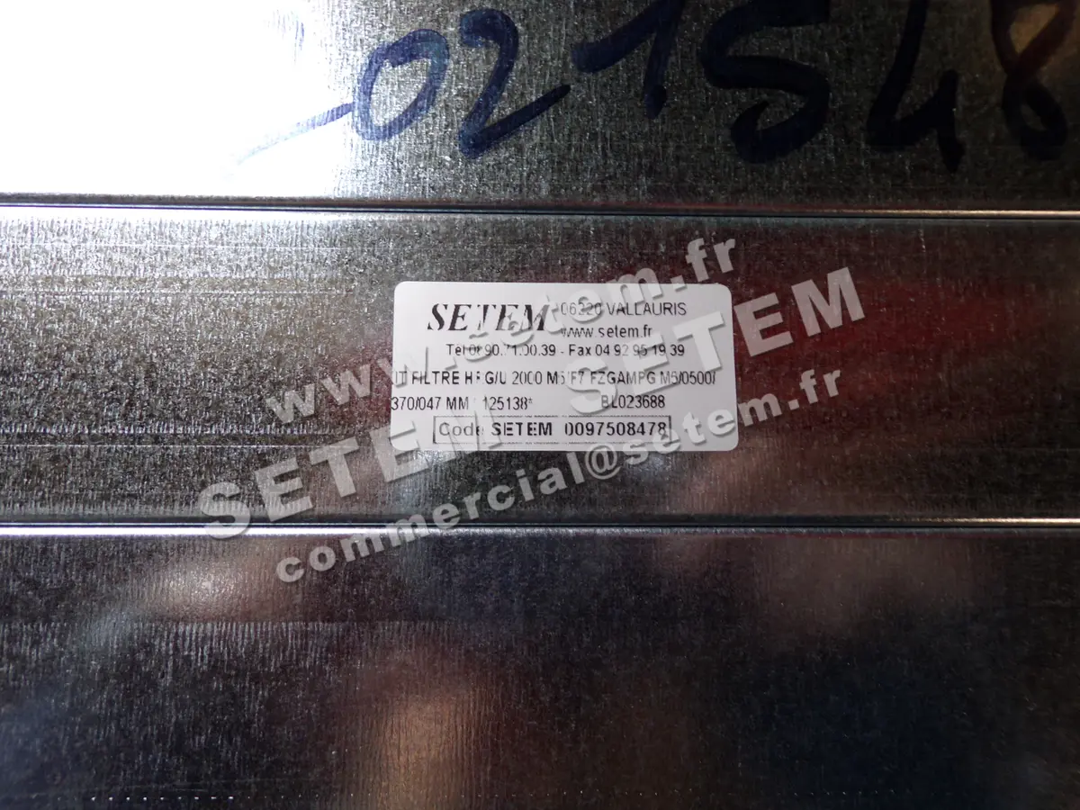 3938008478-KIT FILTRE LEMMENS HRG/U 2000 M5/F7 FZGAMPG M5/0500/0370/047MM *125138* 3