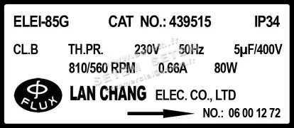 3964009009-MOTEUR LANCHANG ELEI85G *439515* 3