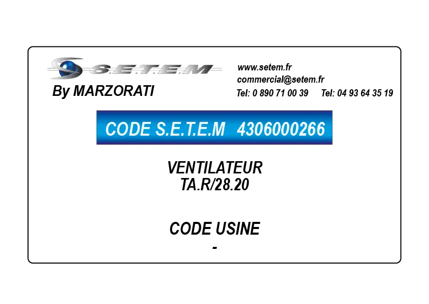 4306000266-VENTILATEUR MARZORATI TA.R/28.20