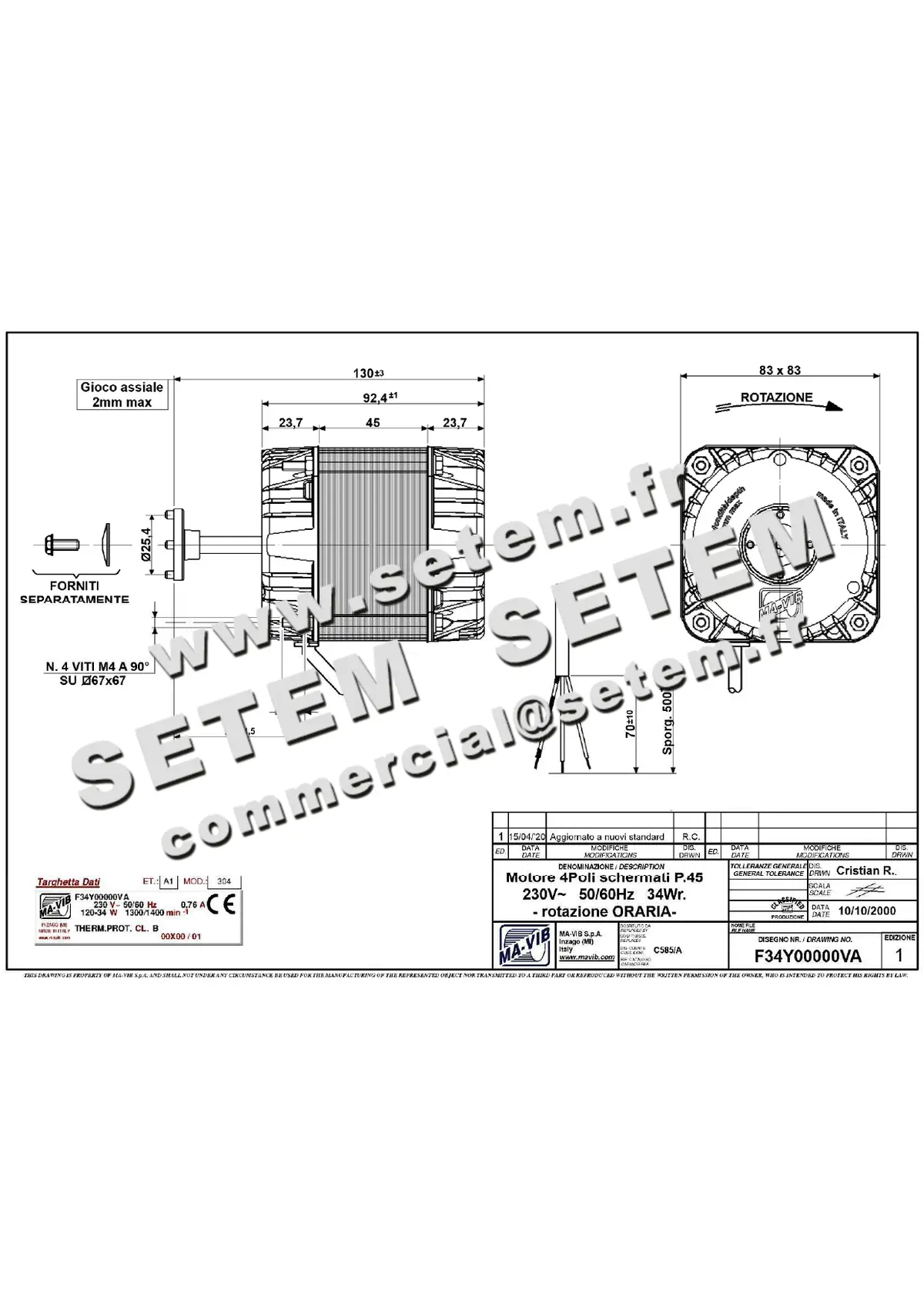 4332000006-MOTEUR MAVIB F34Y00000VA 2