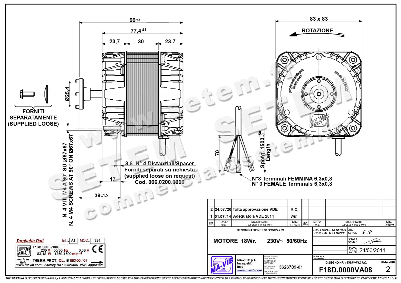 4332000170-MOTEUR MAVIB F18.D0000VA08