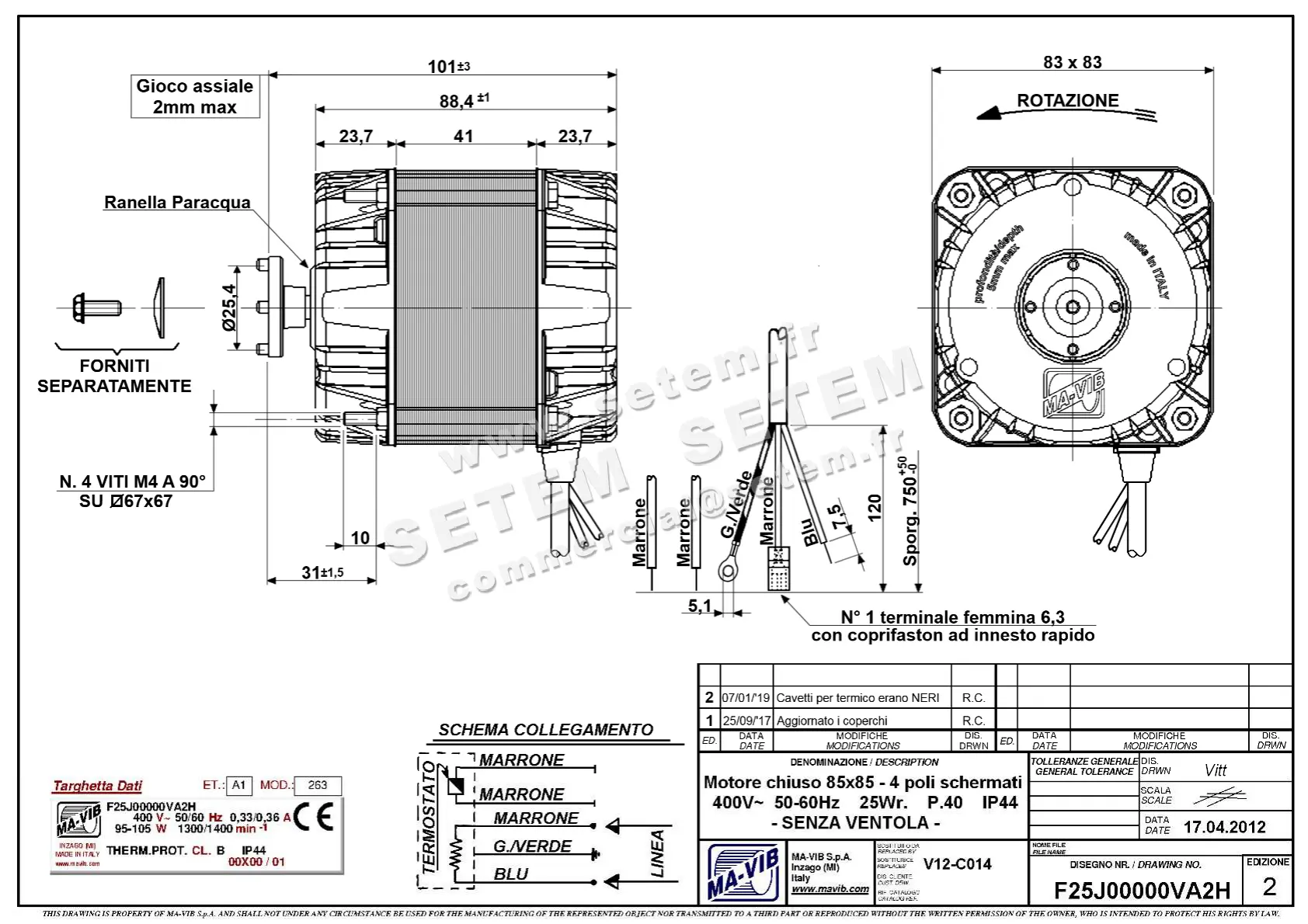 4332000221-MOTEUR MAVIB F25J00000VA2H