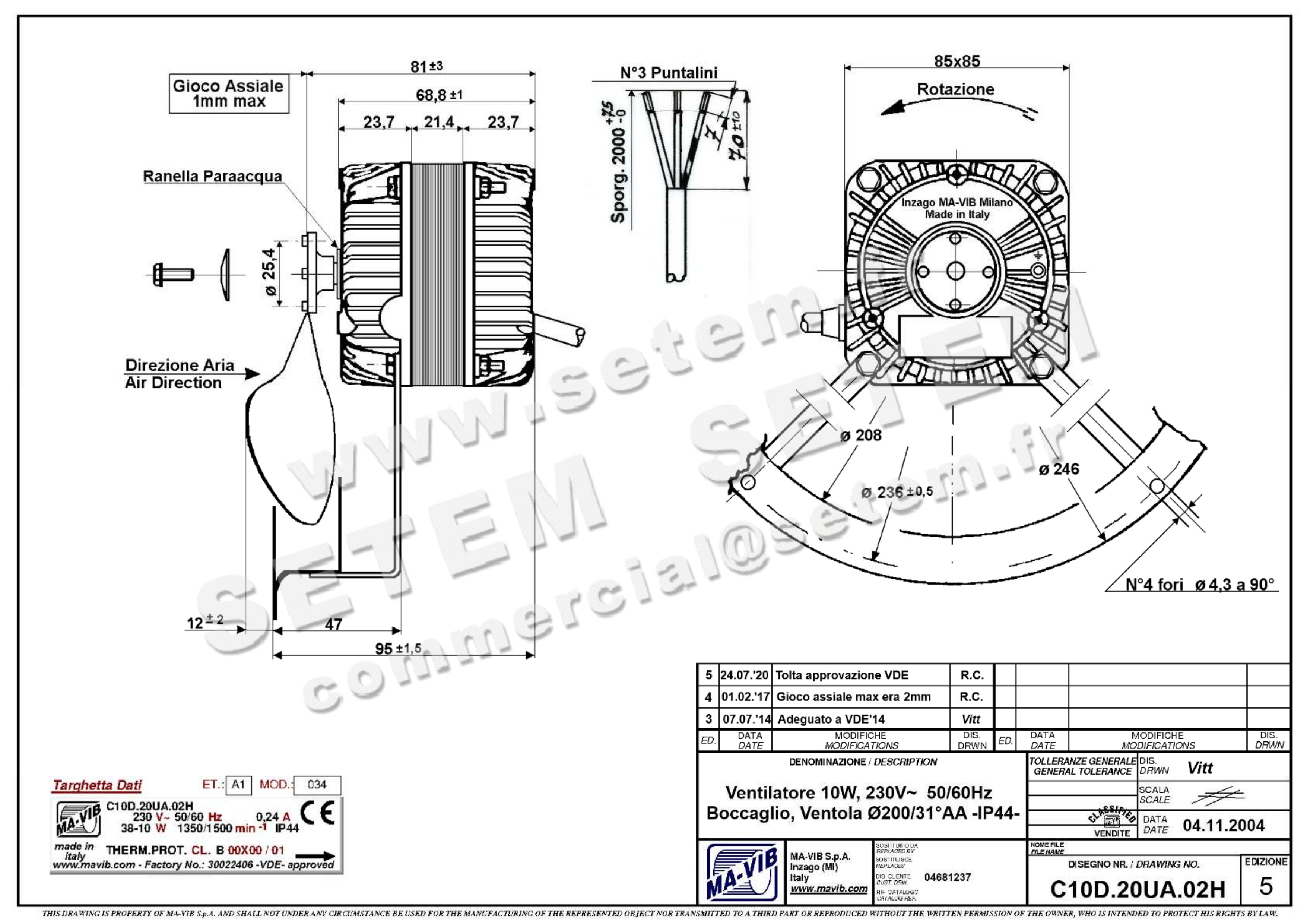4332000260-VENTILATEUR MAVIB C10D.20UA.02H
