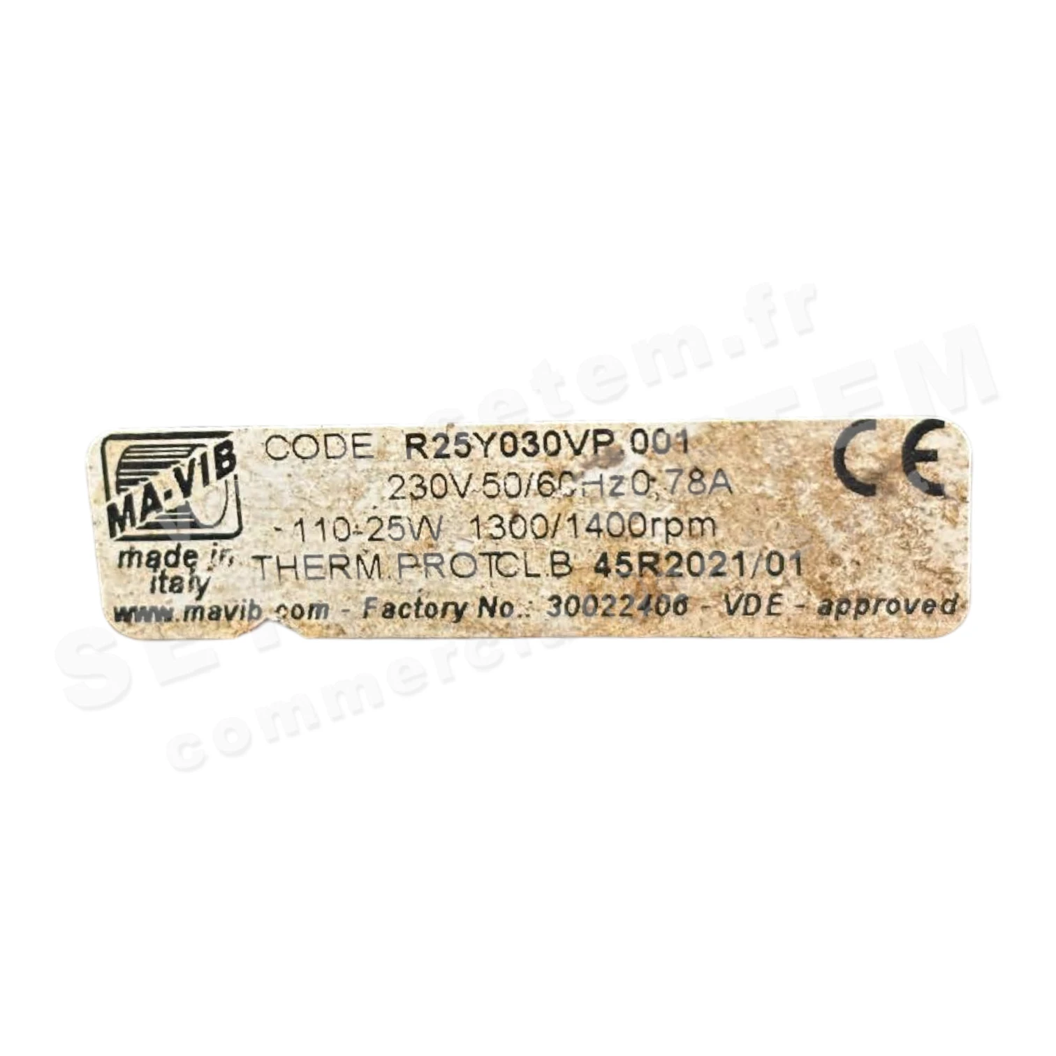 4332001085-VENTILATEUR MAVIB R25Y030VP.001 2