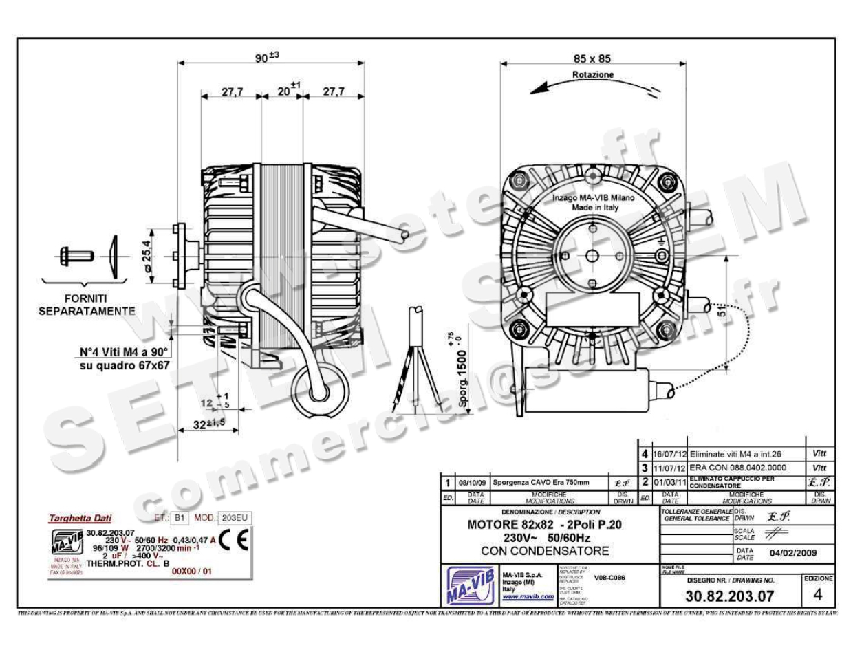 4332001747-MOTEUR MAVIB 30.82.203.07 2