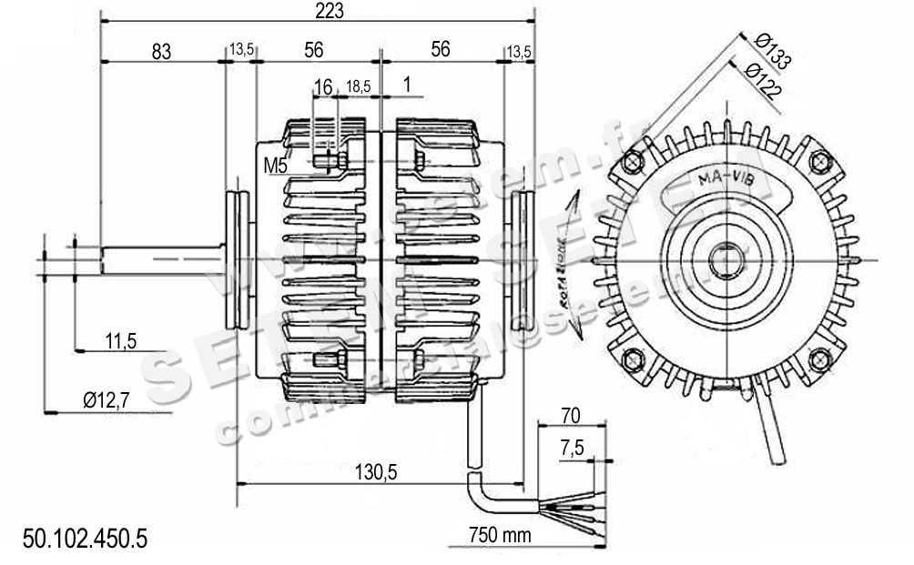 4332003435-MOTEUR MAVIB 50.102.450.5 6