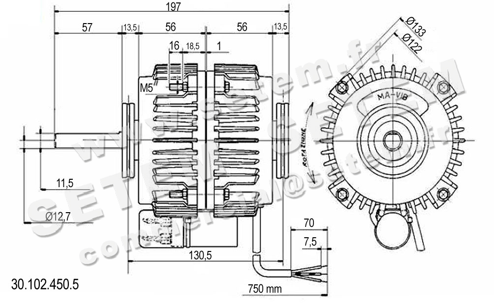 4332003450-MOTEUR MAVIB 30.102.450.5 6