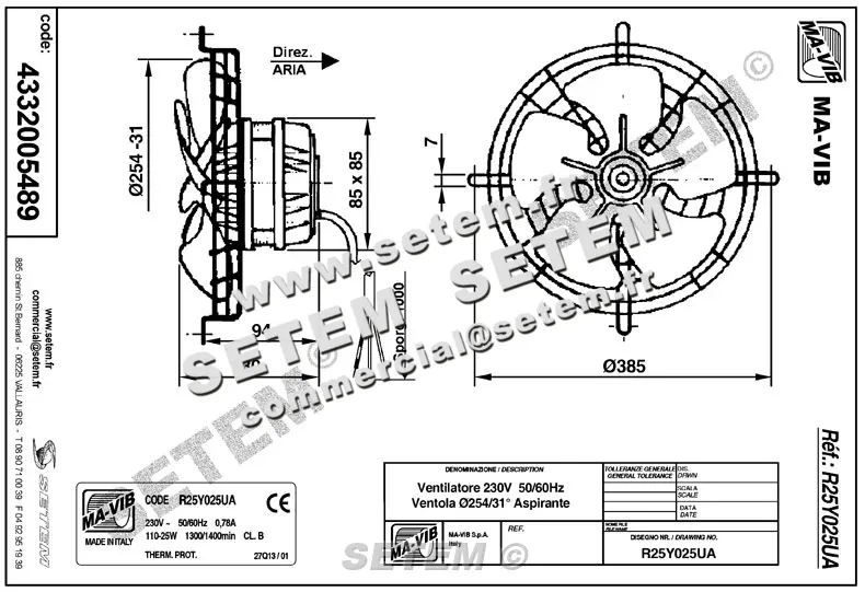4332005489-VENTILATEUR MAVIB R25Y025UA 6