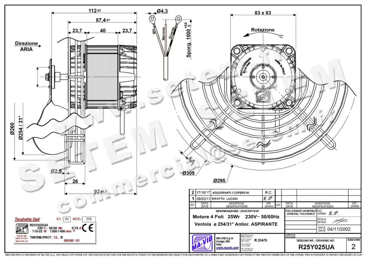 4332005489-VENTILATEUR MAVIB R25Y025UA 4
