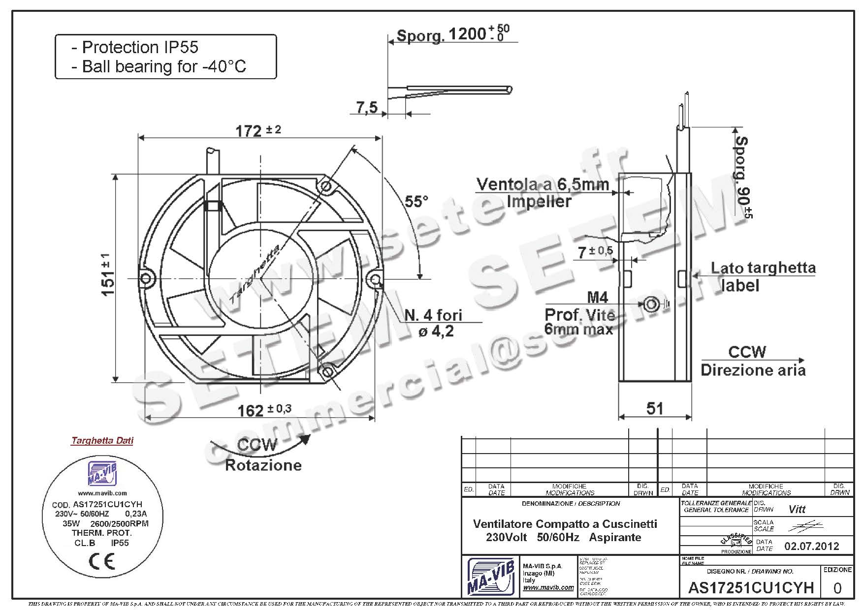 VENTILATEUR AS17251CU1CYH