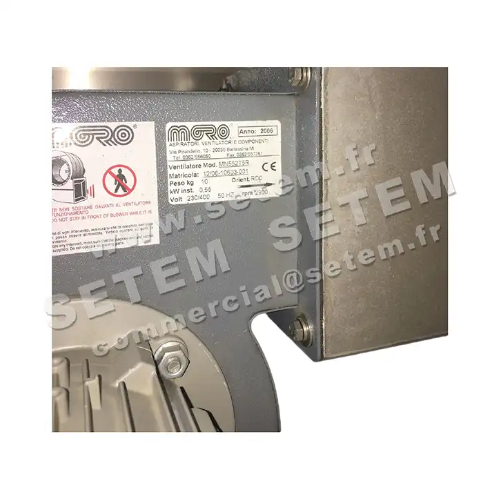 4335002360-VENTILATEUR MORO MN552T5R RD 0° 0.55KW 2P T230/400V