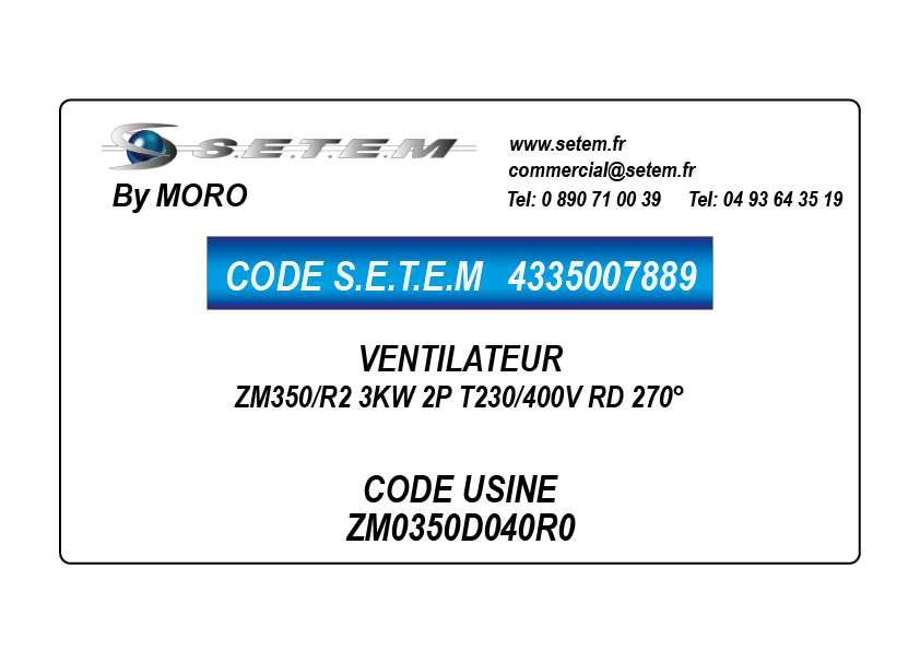 VENTILATEUR ZM350/R2 360°