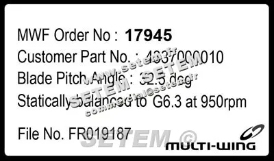 4337000010-HELICE 700/8.8/32.5/PPG/4ZL/28/8/62/A MULTIWING 3
