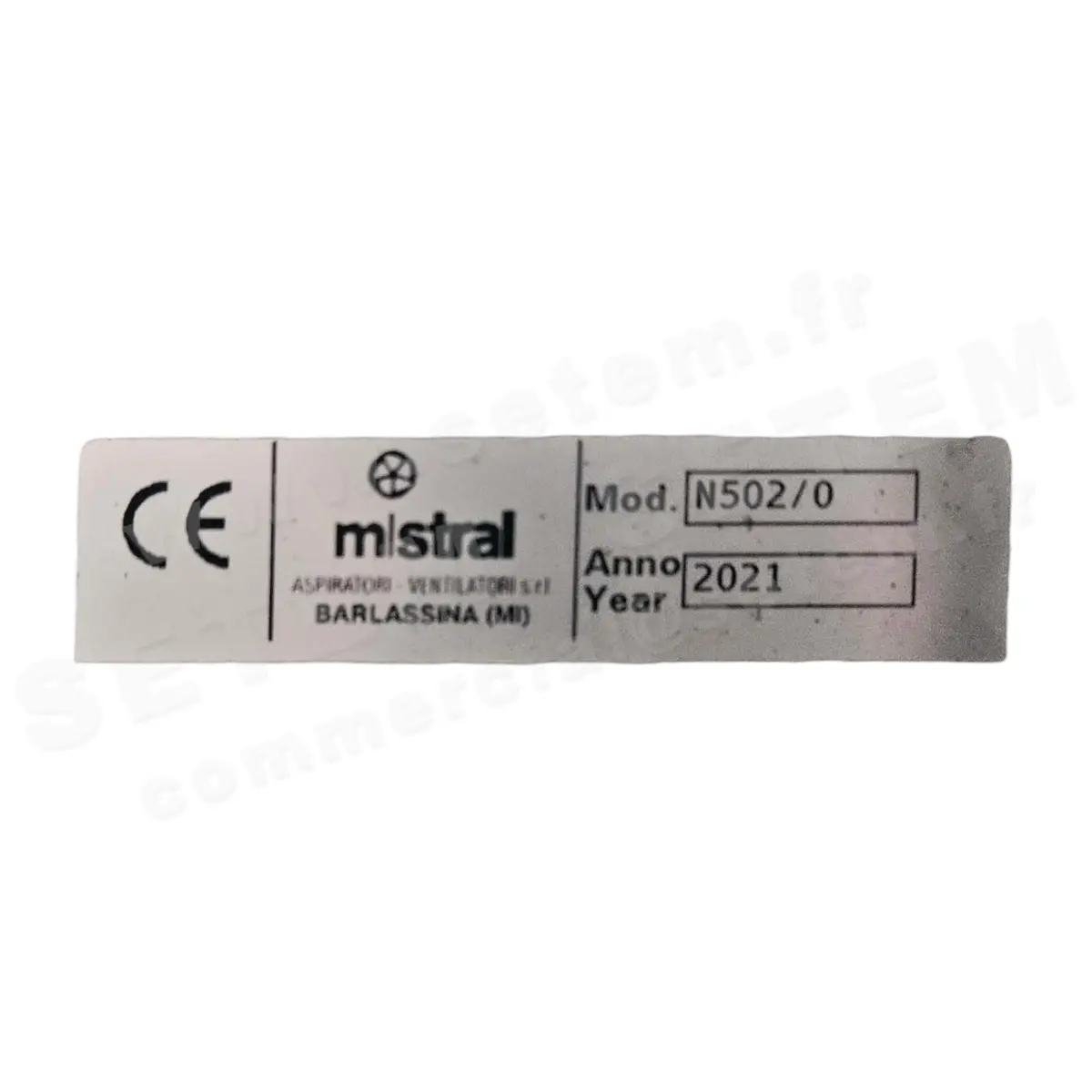 4348001000-VENTILATEUR MISTRAL N502/0 0.37KW 2P T230/400V RD 0°