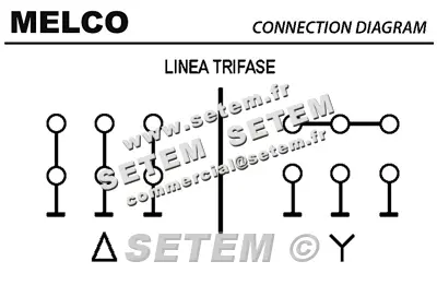 4366002521-MOTEUR MELCO VARIABLE 0.18KW 6P T230/400V HA71 B5 MS71A.6 2