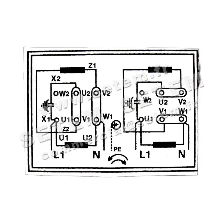 4366006702-MOTEUR MELCO VARIABLE 0.25KW 4P M230V HA71 B5 3