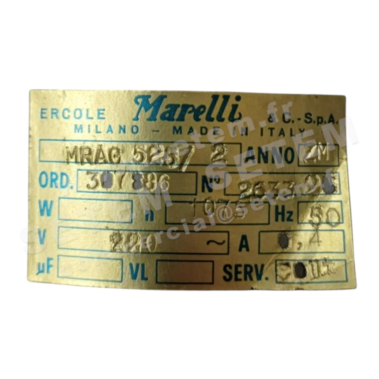 MOTEUR MRAG525/2