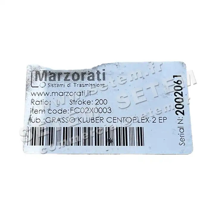 4381001789-ACTIONNEUR FC02X0003 MARZORATI SISTEMI DI TRANSMISIONE