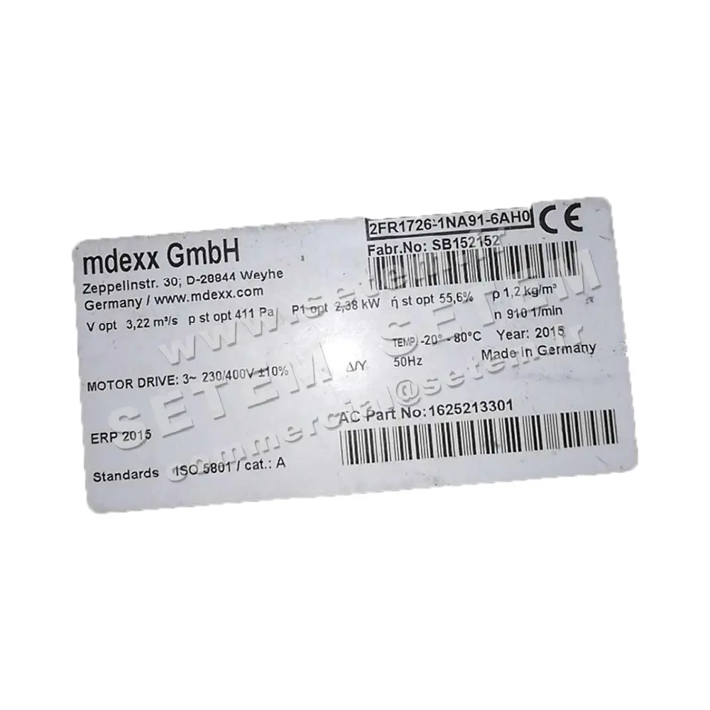 4385003696-MOTEUR MDEXX 2FR1726-1NA91-6AH0 2
