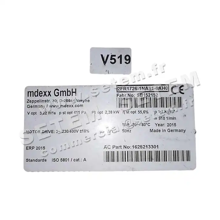 4385003696-MOTEUR MDEXX 2FR1726-1NA91-6AH0