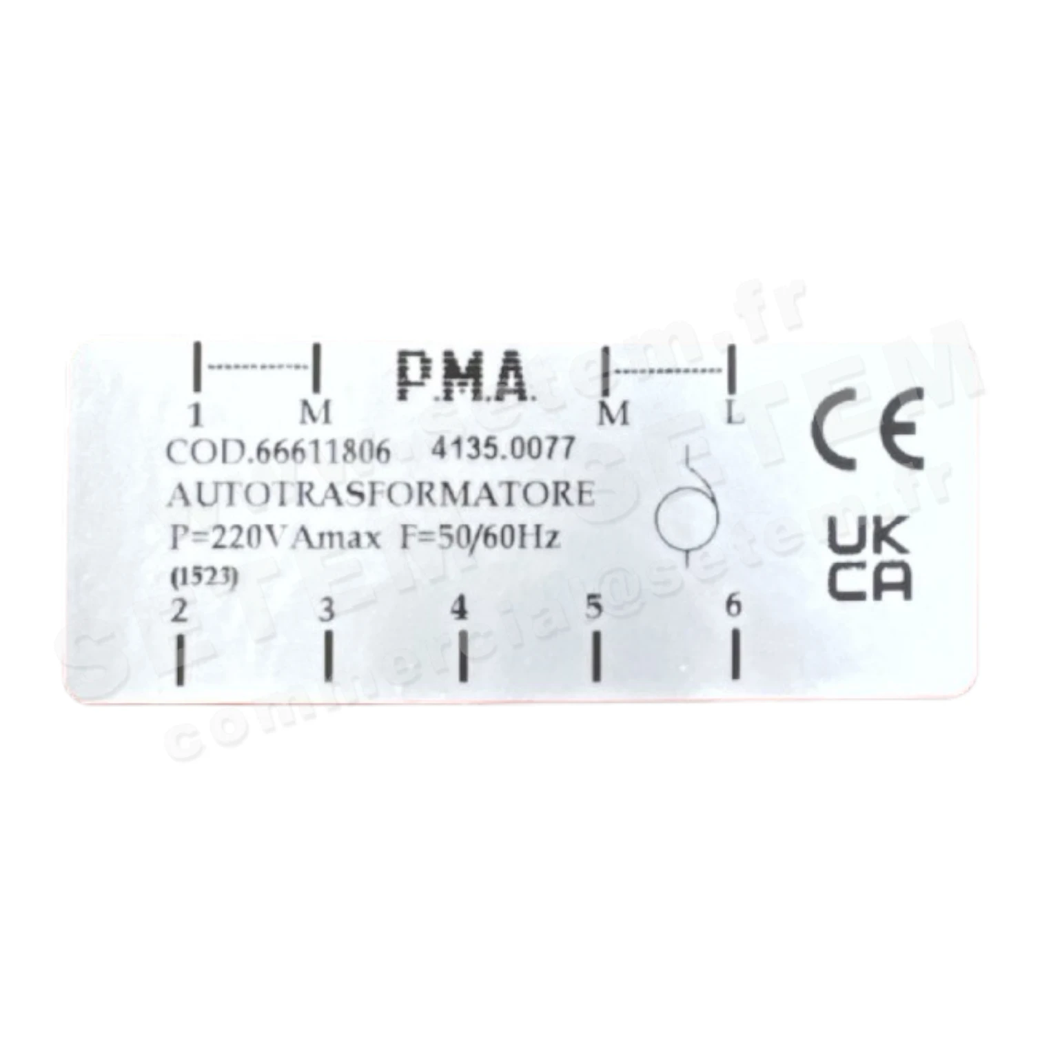 4506505083-AUTOTRANSFORMATEUR PMA 66611806 *4135.0077* 2