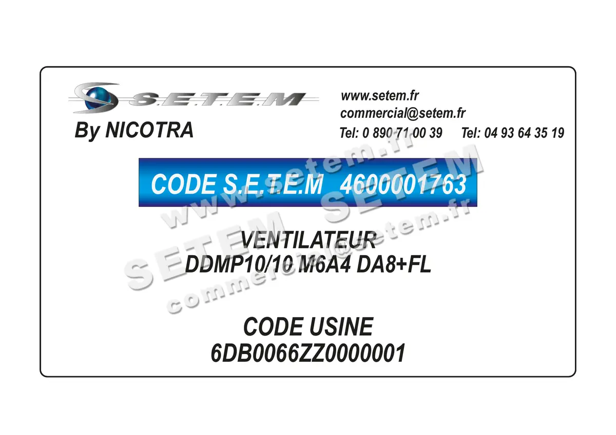 4600001763-VENTILATEUR NICOTRA DDMP10/10 M6A4 DA8+FL *6DB0066ZZ0000001*