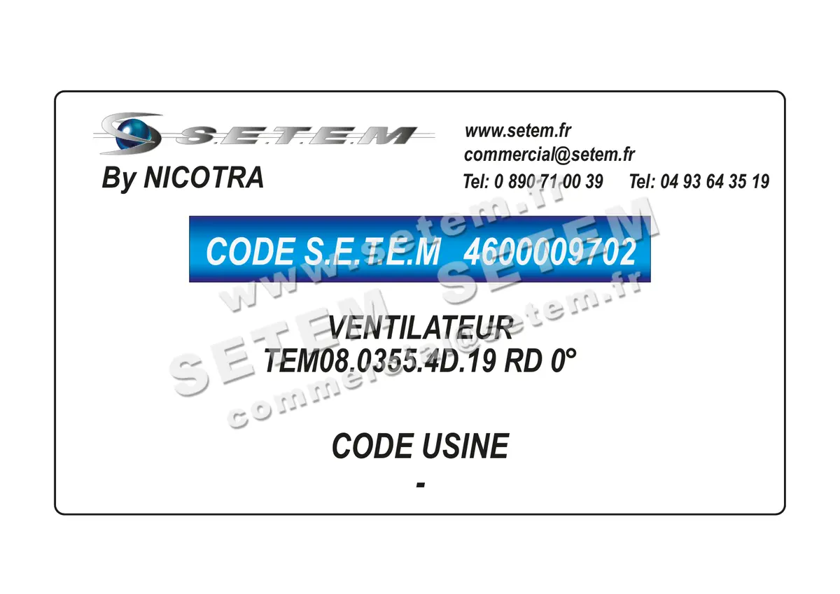 4600009702-VENTILATEUR NICOTRA TEM08.0355.4D.19 RD 0°