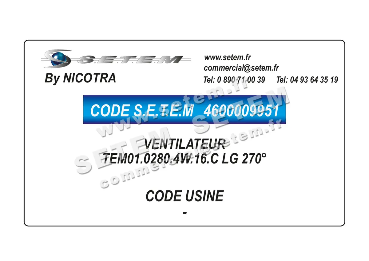 4600009951-VENTILATEUR NICOTRA TEM01.0280.4W.16.C LG 270°