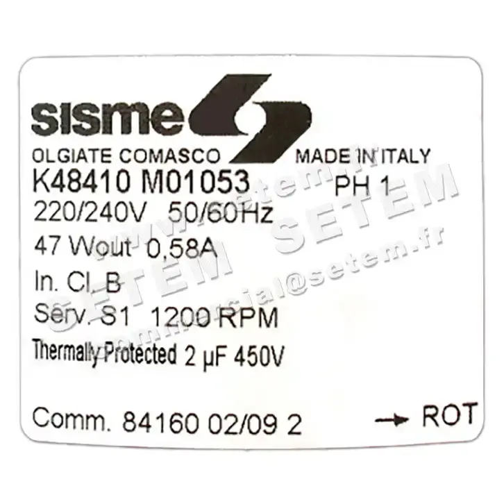 4624000139-MOTEUR K48410MO1053 "141327" 2