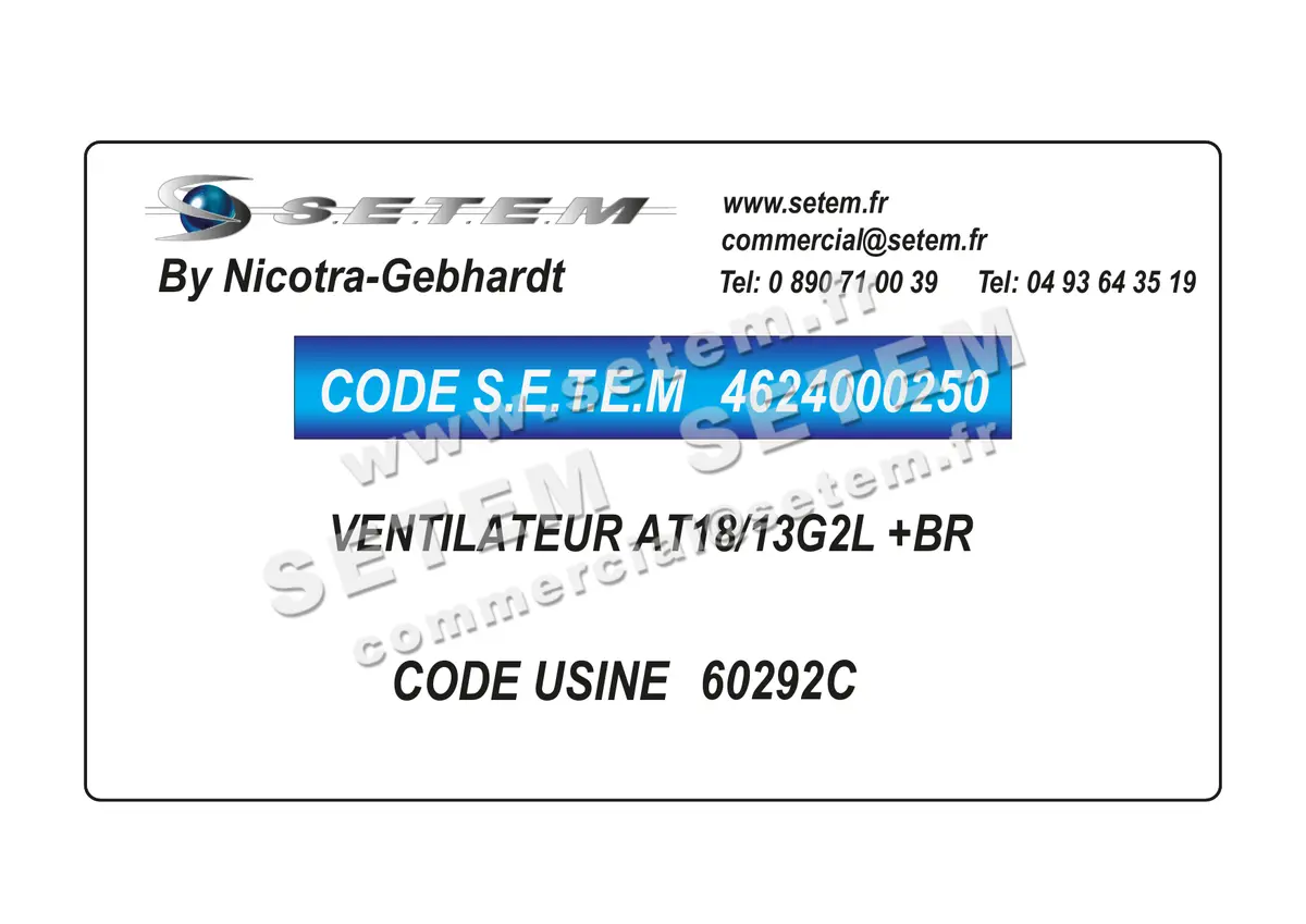 4624000250-VENTILATEUR NICOTRA GEBHARDT AT18/13G2L +BR *60292C*