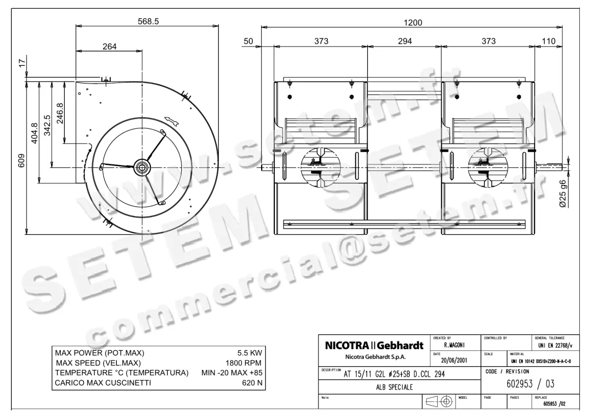 4624000313-VENTILATEUR NICOTRA GEBHARDT AT15/11G2L Ø25 SP +FL *602953* 3