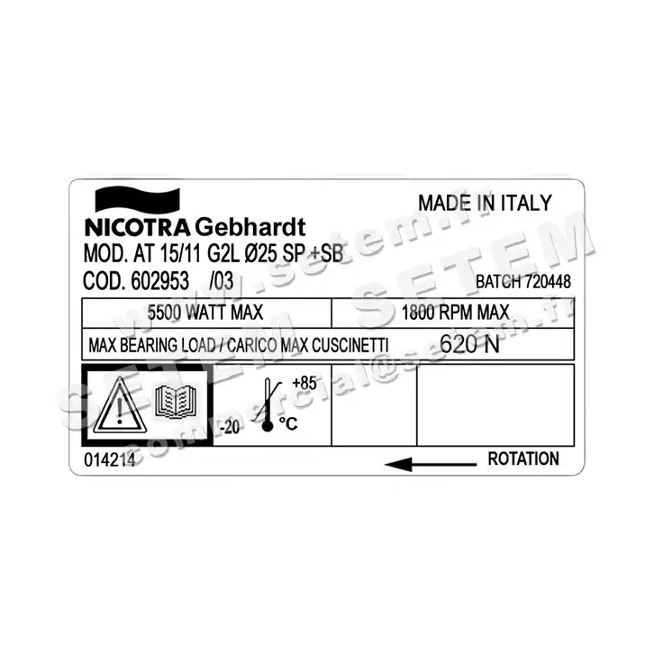 4624000313-VENTILATEUR NICOTRA GEBHARDT AT15/11G2L Ø25 SP +FL *602953* 6