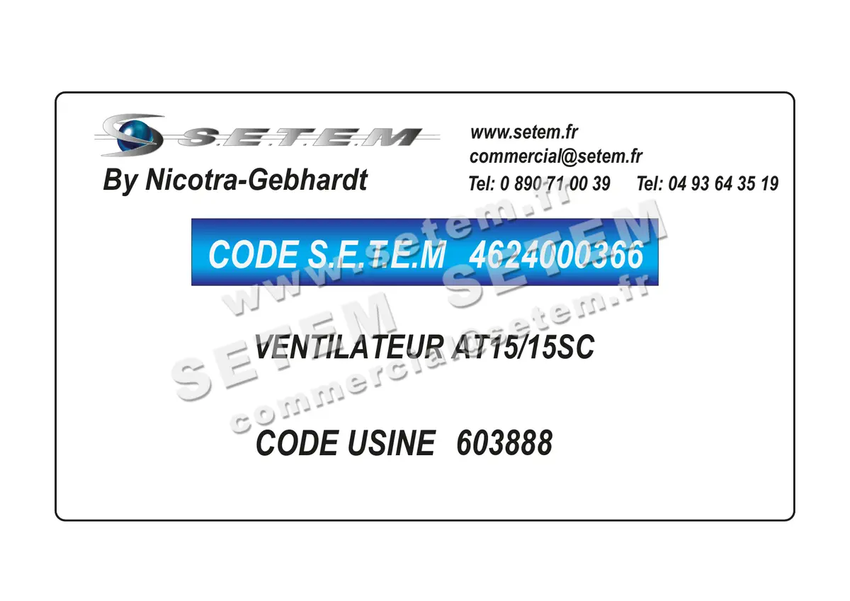 4624000366-VENTILATEUR NICOTRA GEBHARDT AT15/15SC *603888*