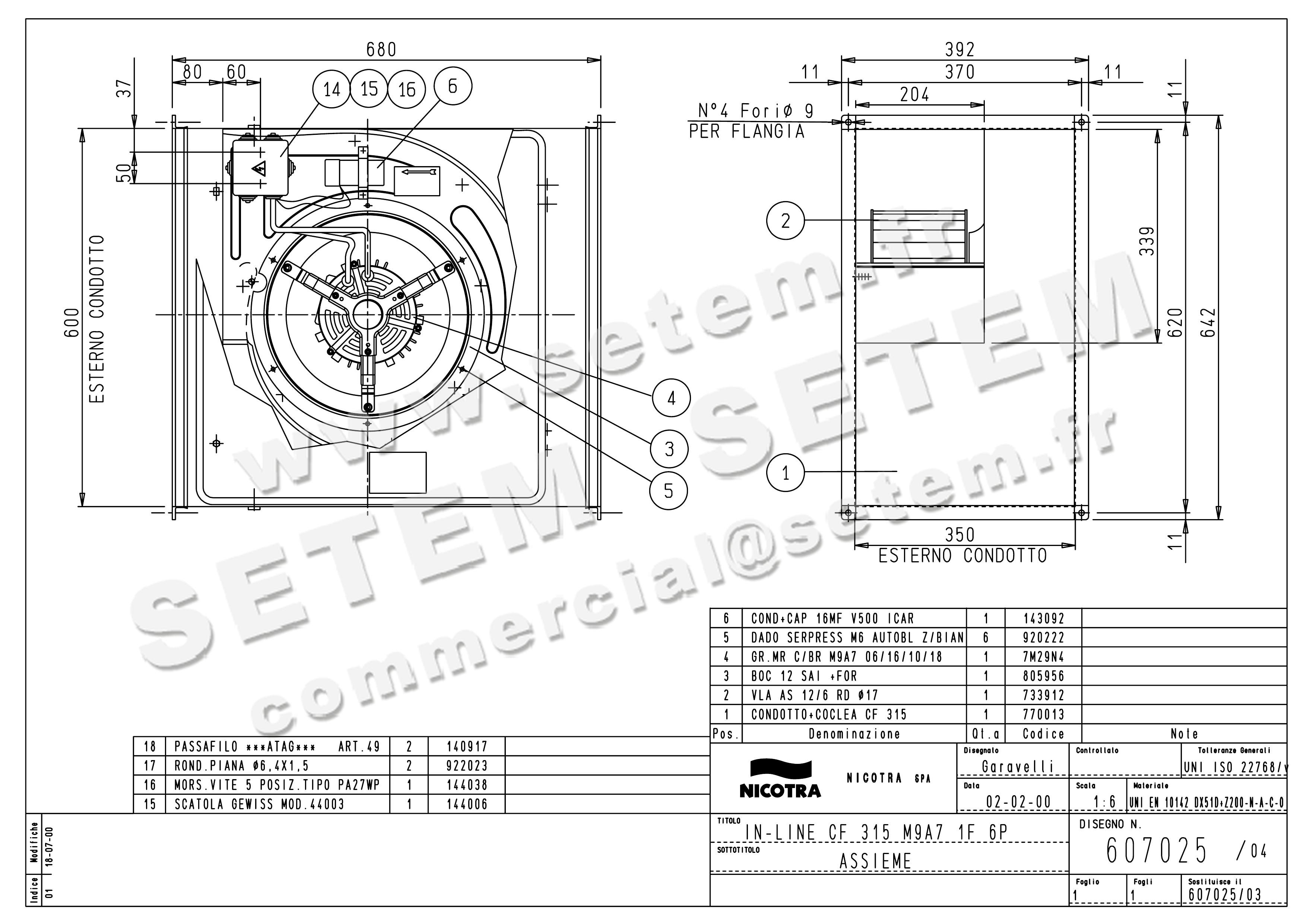 4624000483-CAISSON NICOTRA GEBHARDT CF315 515W 6P M230V 1V M9A7 *607025*