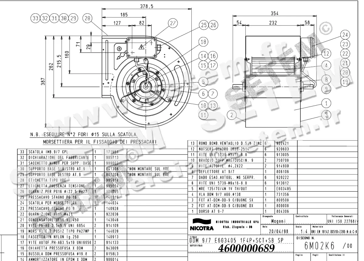 4624000689-VENTILATEUR NICOTRA GEBHARDT DDM9/7 420W 4P M230V 1V E6G3405 SP +PI+BB *6M02K6*