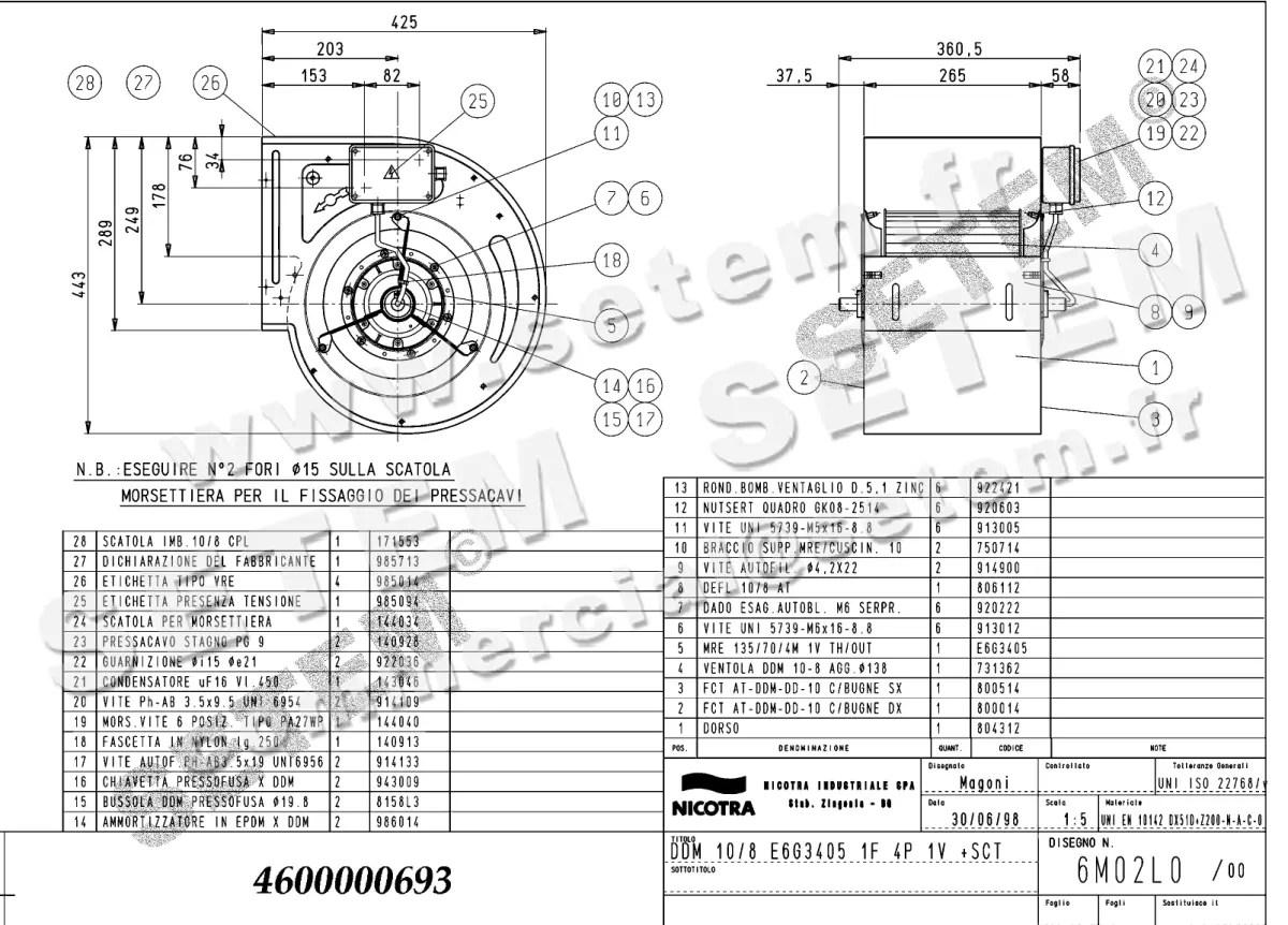 4624000693-VENTILATEUR NICOTRA GEBHARDT DDM10/8 420W 4P M230V 1V E6G3405 +BB *6M02L0*