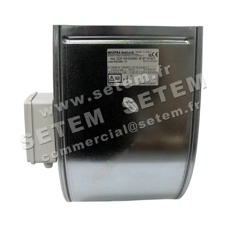 4624000718-VENTILATEUR NICOTRA GEBHARDT DDM10/8 550W 4P T230/400V 1V E6G6601 +BB *6M02MN* 2